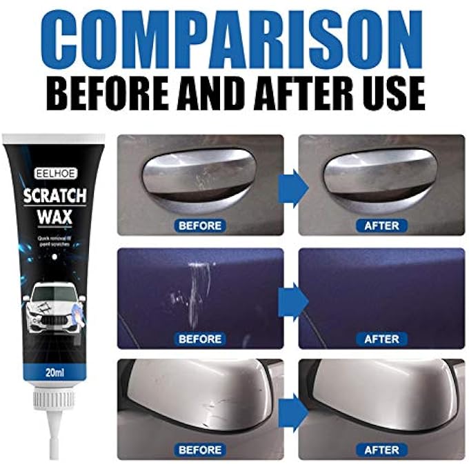 EELHOE CAR SCRATCH REPAIR CREAM, CAR SCRATCH REPAIR KIT, CAR SURFACE SLIGHT SCRATCH REPAIR, EASILY REPAIR PAINT SCRATCHES - Image 3